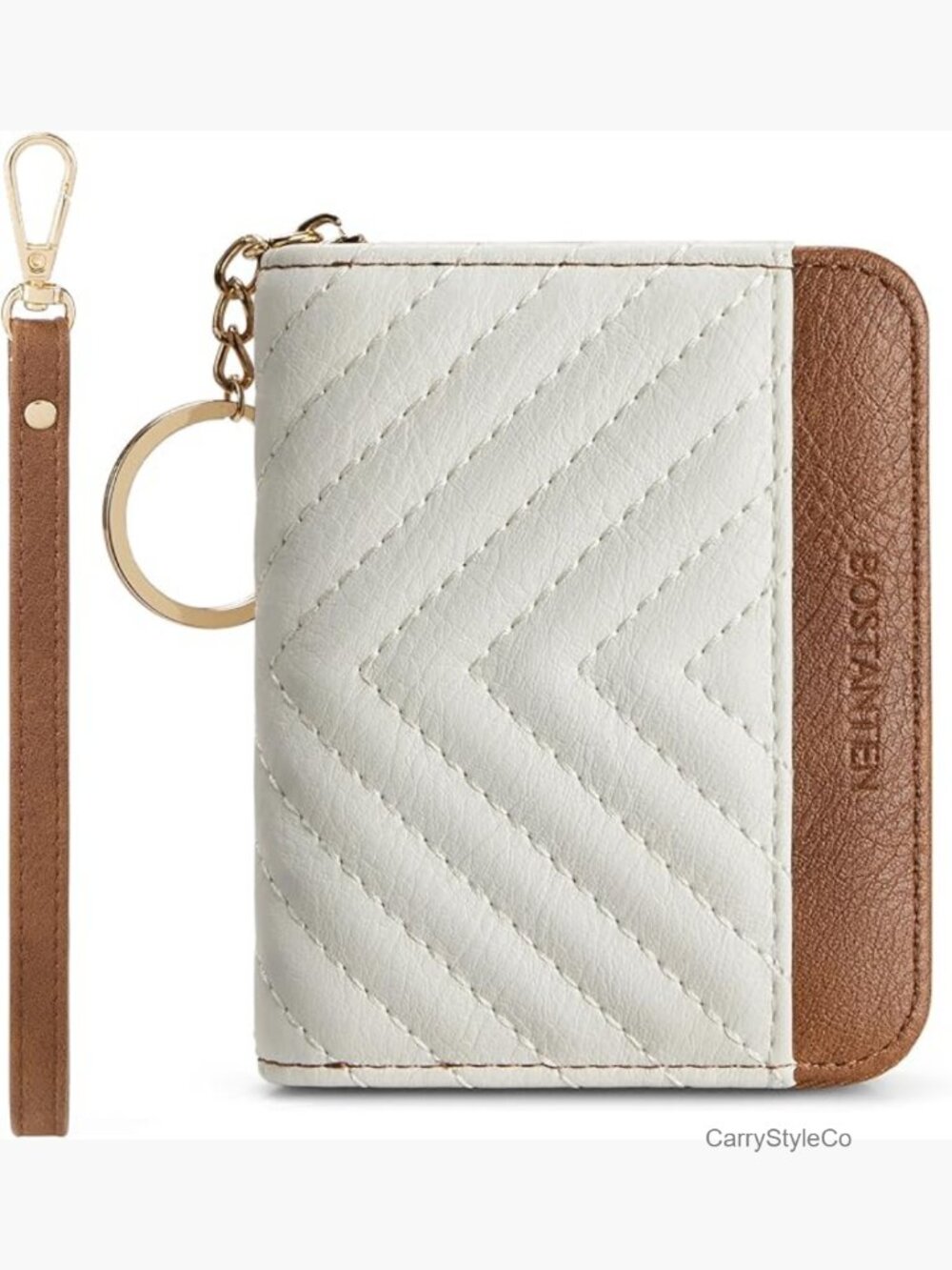 RFID Blocking Credit Card Holder Wallet with Wristlet Keychain